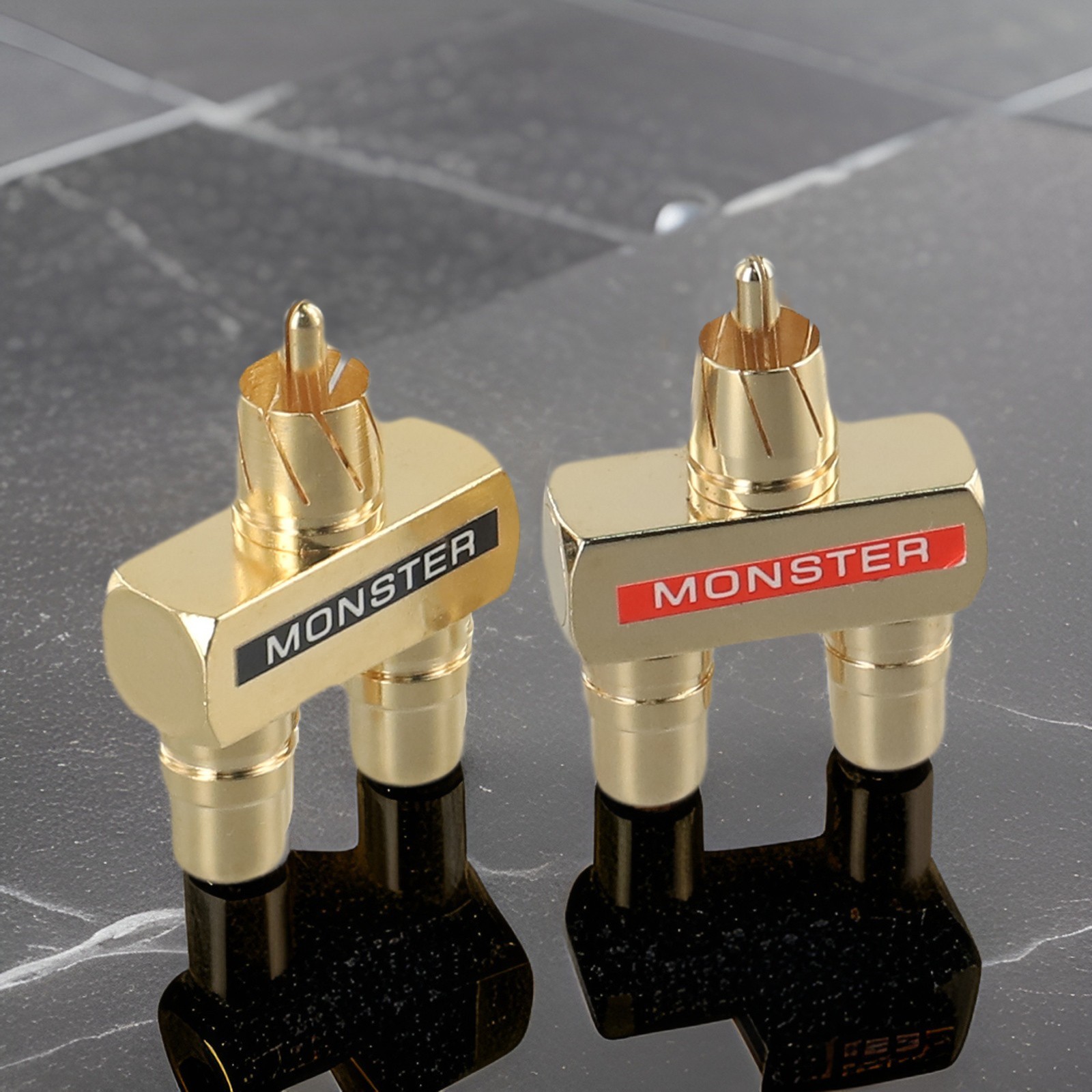 Y Splitter Adapter Copper Gold Plated Metal Parts 2pcs Accessory Audio