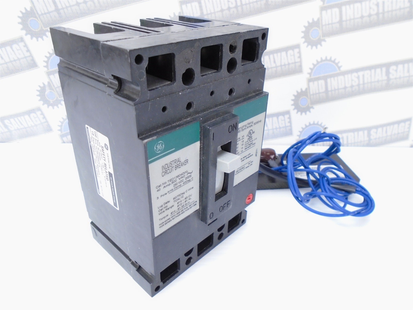 GE – TED136040WL – DD188C8966P414 – BREAKER – 40 AMP – FACTORY UV Release TEDUV4