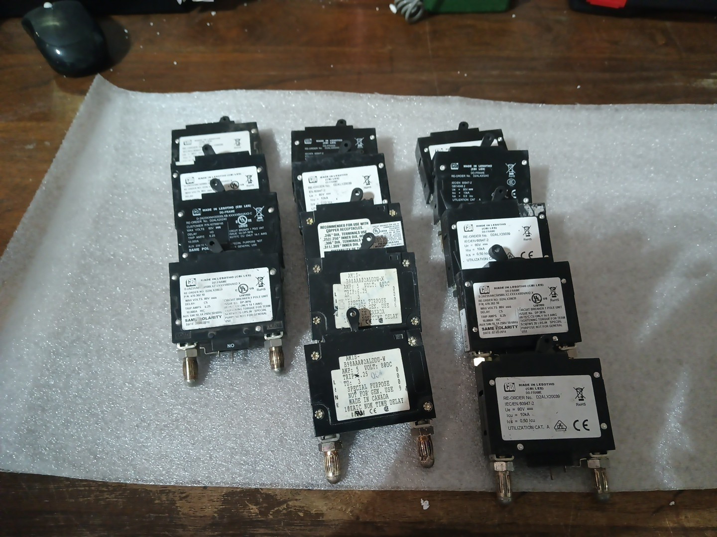 14 Count CB Circuit Breaker DP-3816 14-1 AWG 5AMP