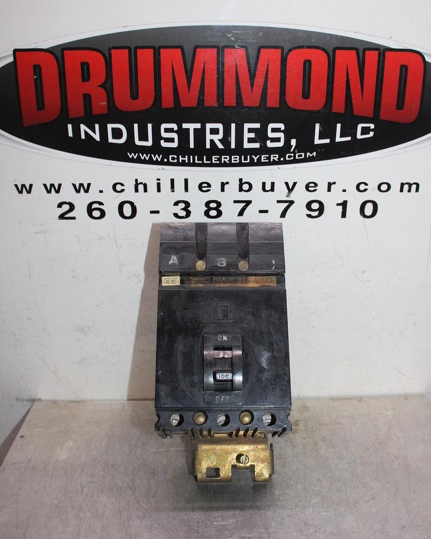 SQUARE D I-LINE CIRCUIT BREAKER FA36100 100 AMP 600 VAC 3-POLE