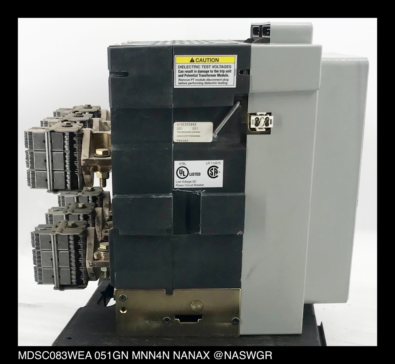 Cutler Hammer MDSC083WEA 051GN MNN4N NANAX ~ 250 Amp – Tested/1Yr Warranty