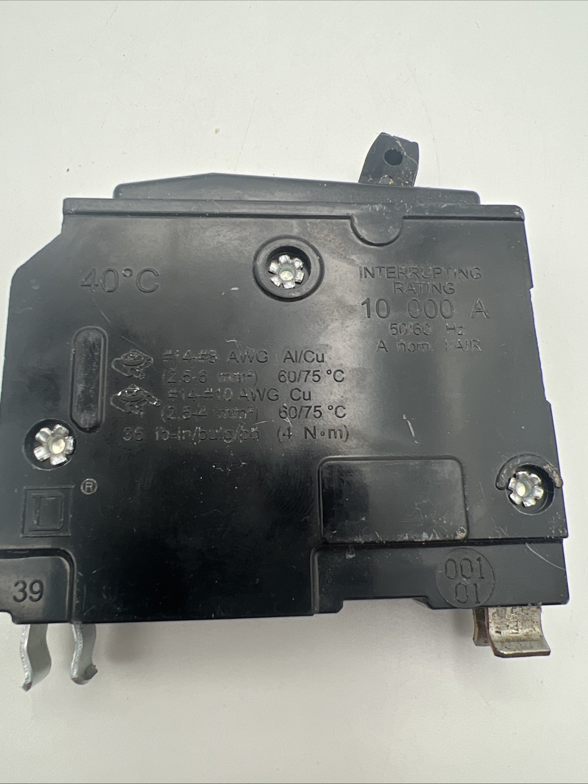 LOT OF 2 Square D QO Circuit Breakers 1-QO115 15A and 1-QO120 20A