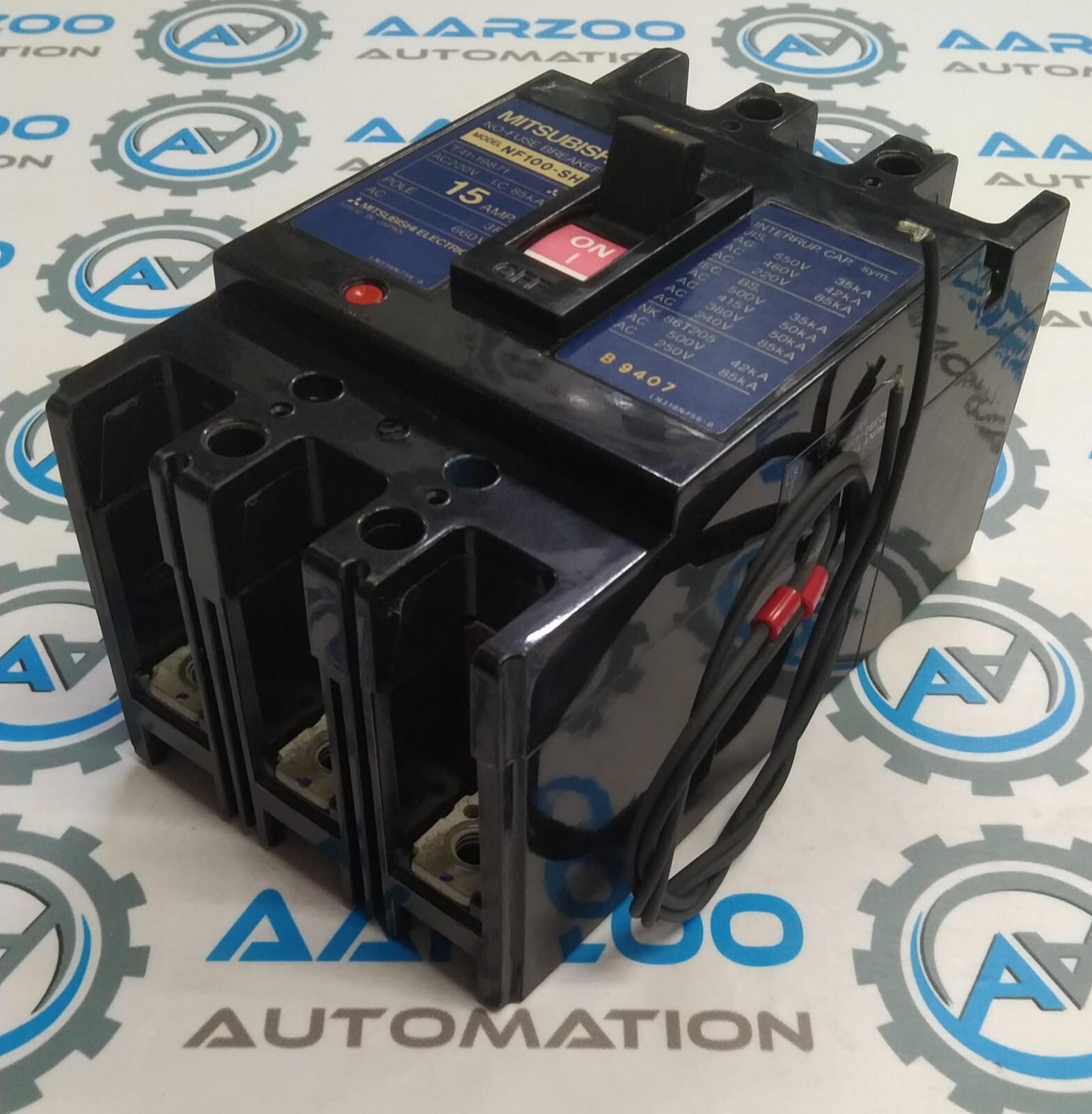 New Mitsubishi No Fuse Breaker NF100-SH 15A 660V 3P