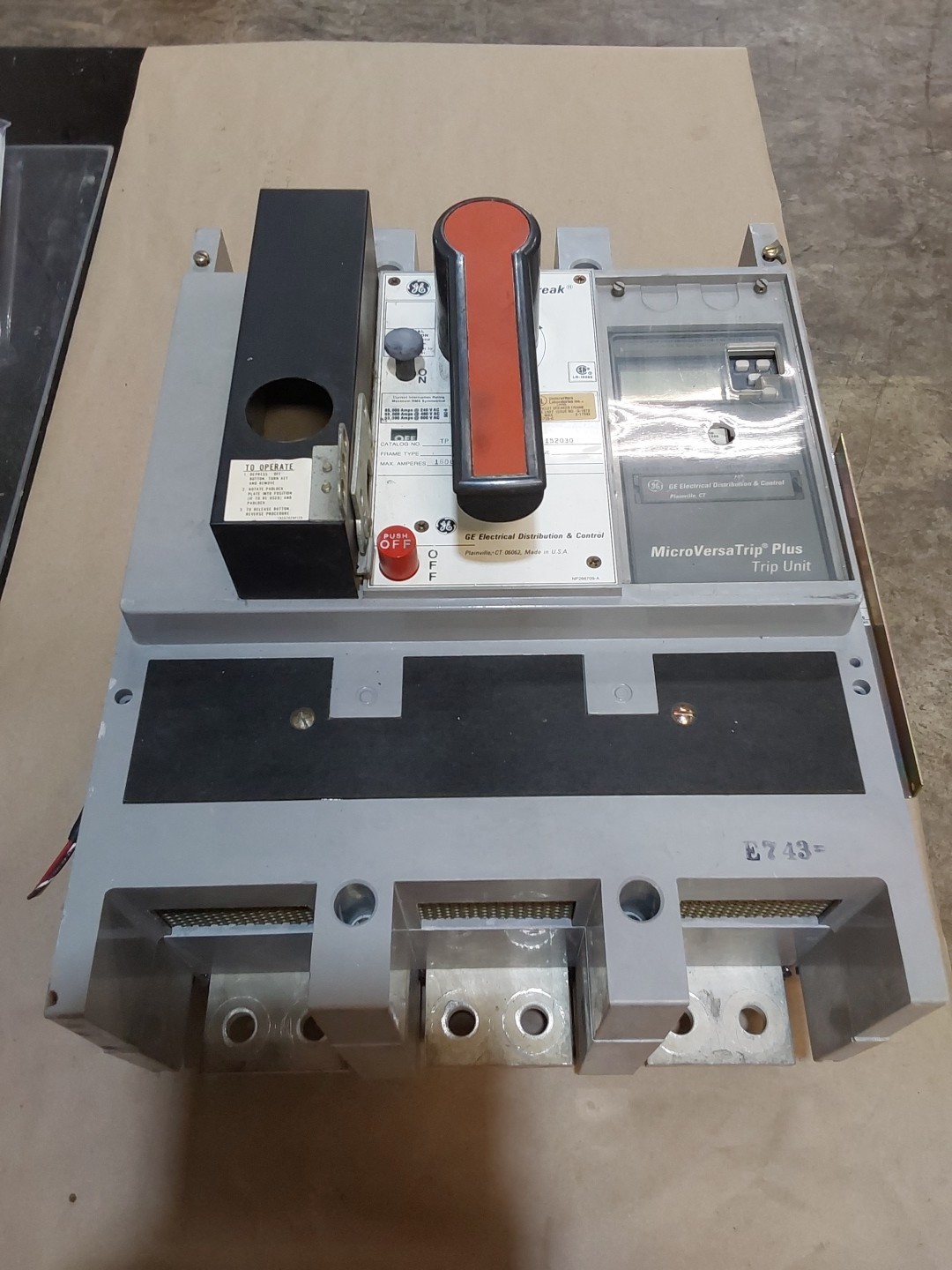 GE 1600A TP1616TTR LI Circuit Breaker 600V General Electric C216LSIG Trip