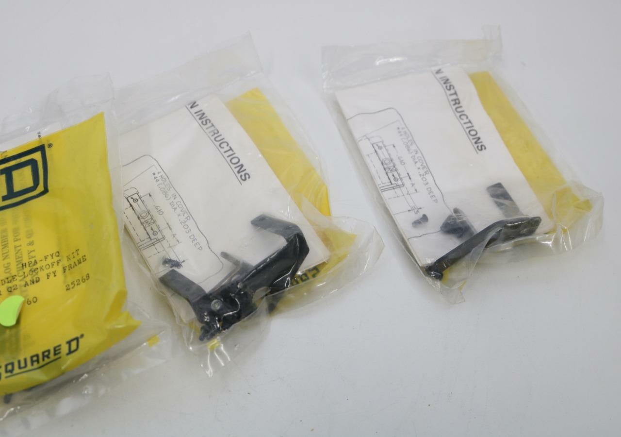 Square D HPA-FYQ Lot of 3 Handle Lockoff Kit