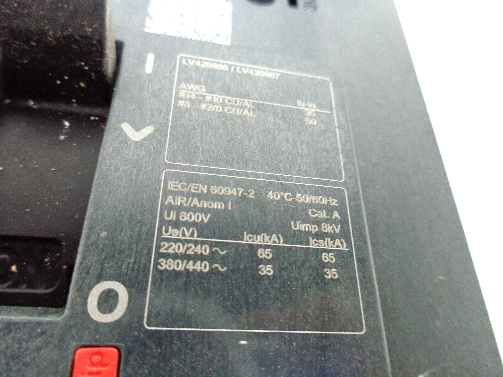 SQUARE D POWERPACT BG CIRCUIT BREAKER BGA34035Y 35AMP 3POLE 3 PHASE