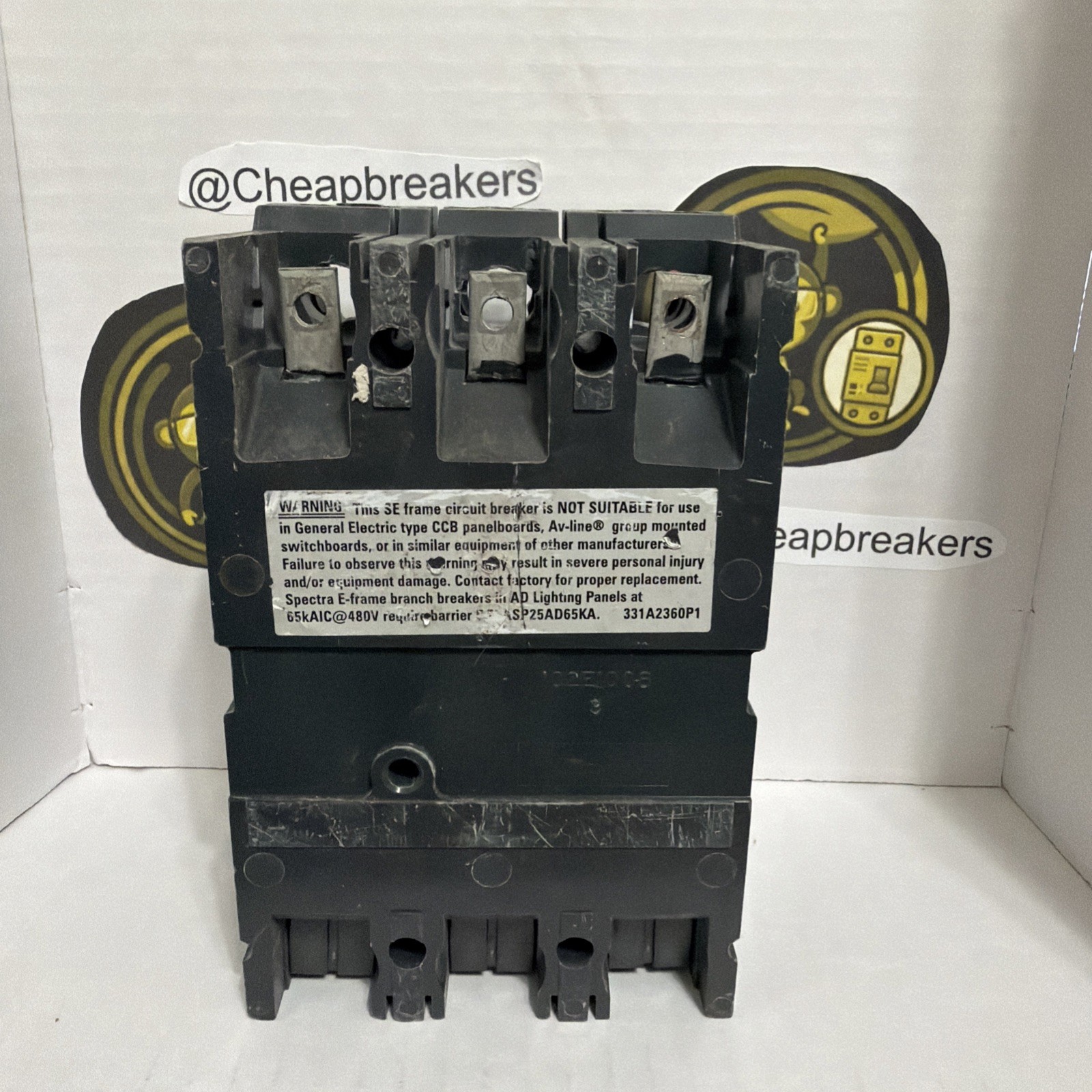 General Electric GE Spectra RMS SELA36AT0100 100 Amp Circuit Breaker W 100A Plug