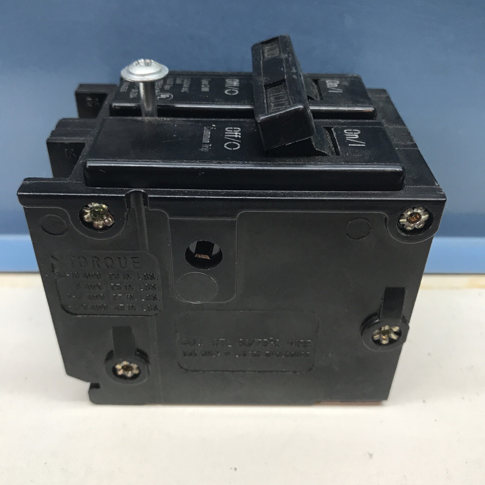 Main type BR /C BR2100BM 2 POLE 100 AMP CIRCUIT BREAKER Unbranded