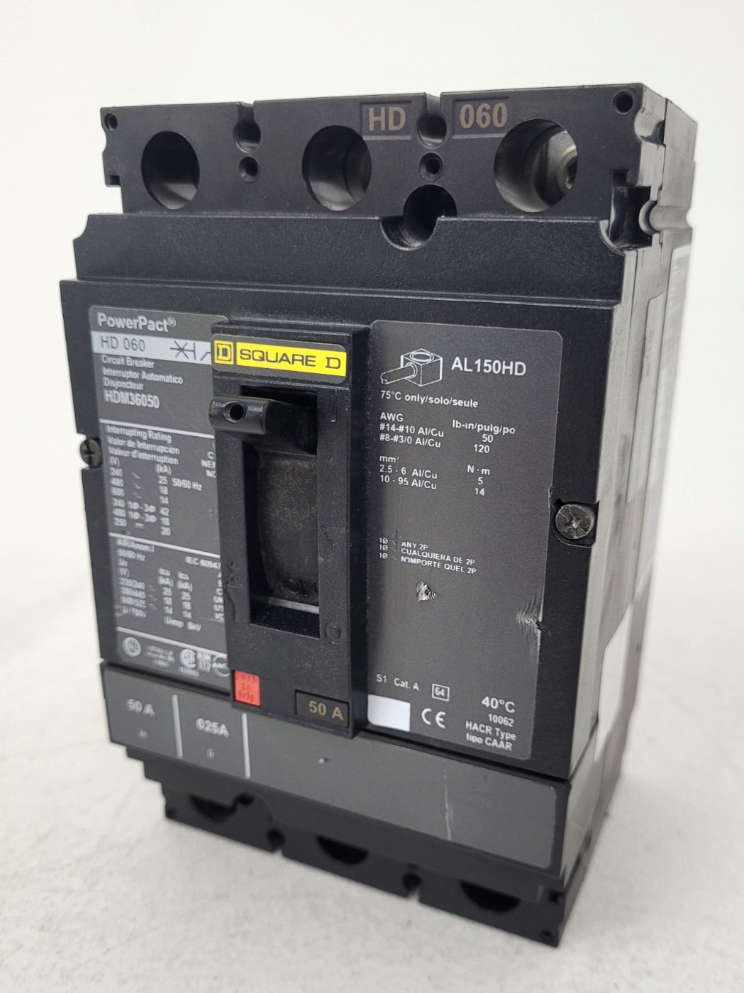 HDM36050 Square D 50 Amp Circuit Breaker – Next Day Option