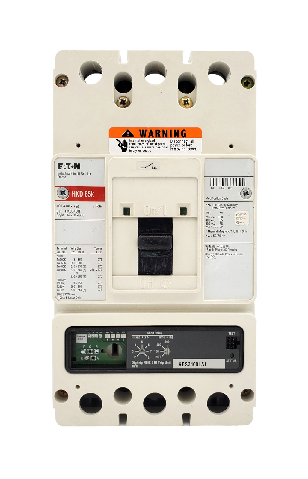 HKD3400F w/KES3400LSI – HKD3400FT32W – Eaton / Cutler Hammer – Seller Reconditio