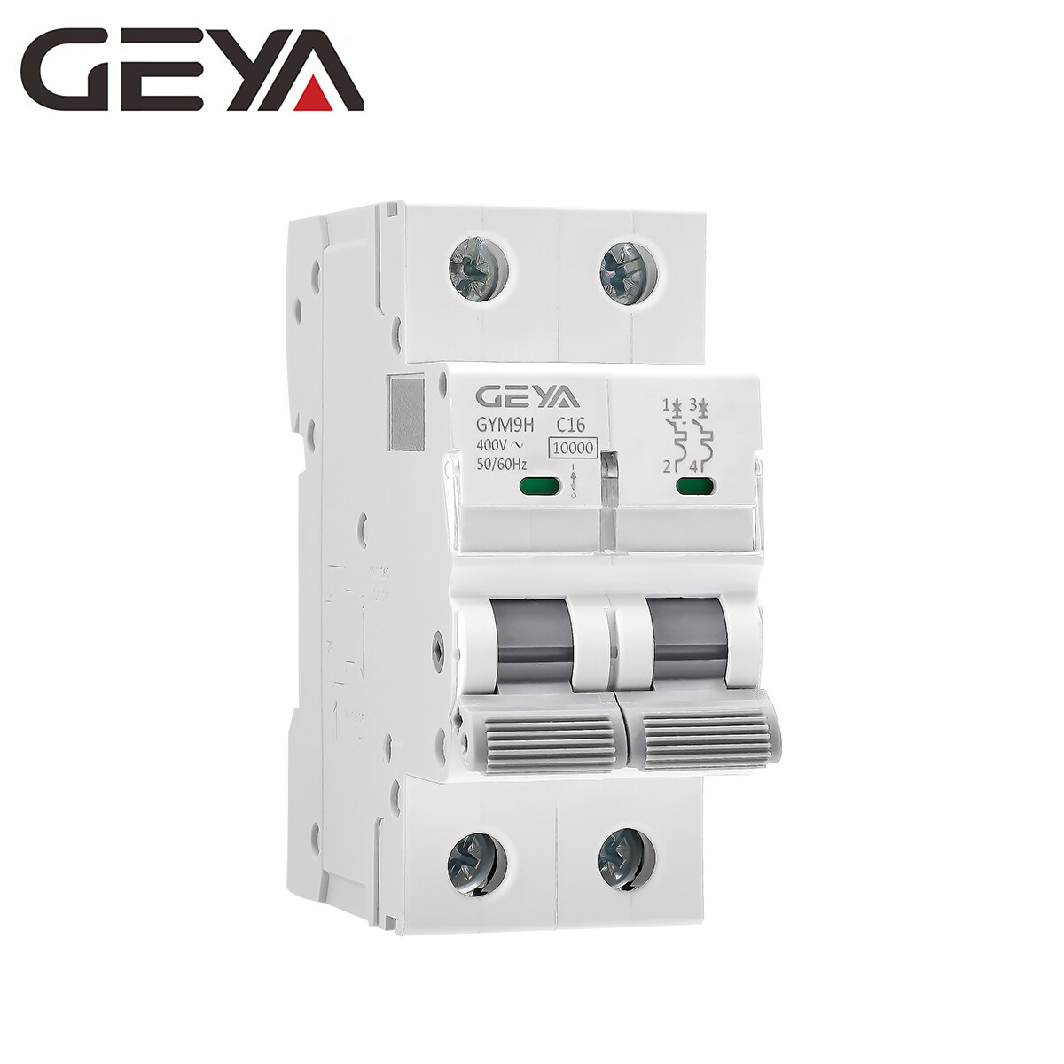 GEYA AC Mini Circuit Breaker 1-4P 10kA 6/10/16/25/32/40/50/63/80/100/125A Switch