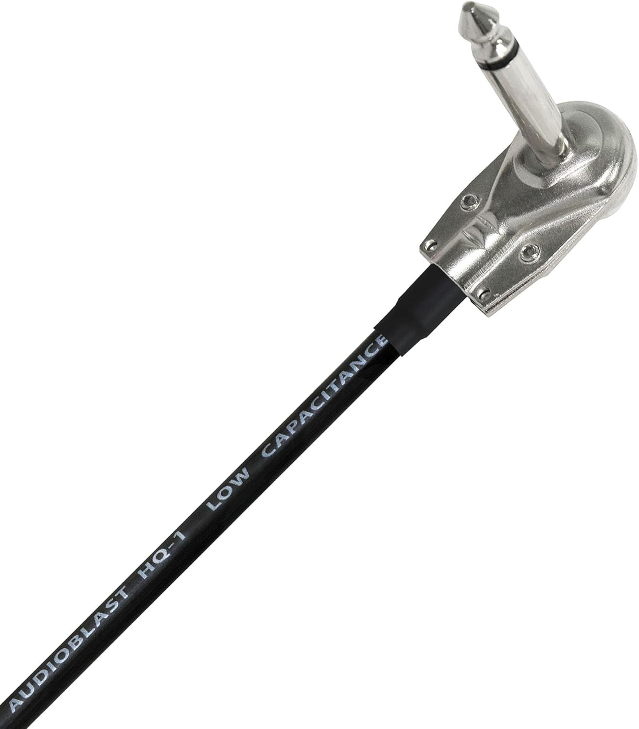 Audioblast HQ-1 6″ Dual Shielded Instrument Patch Cables with Low-Profile Connec