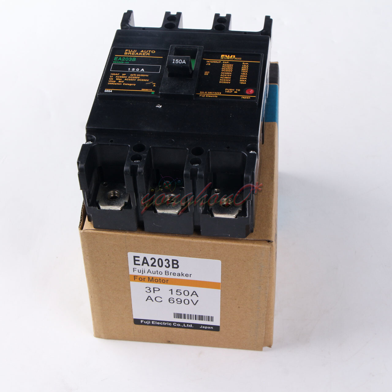 Fuji Electric EA203B 3P 150A Industrial Automation Auto Circuit Breaker New