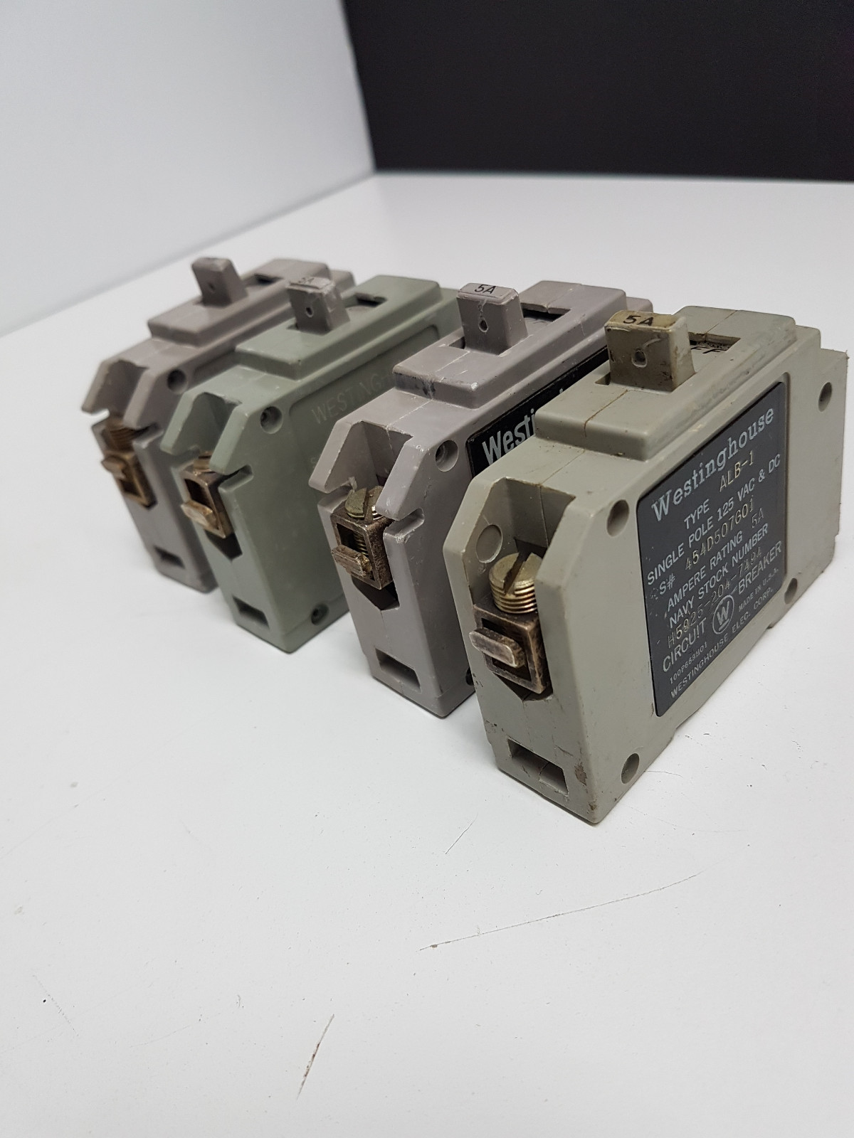 4 Westinghouse 5 amp Type ALB-1