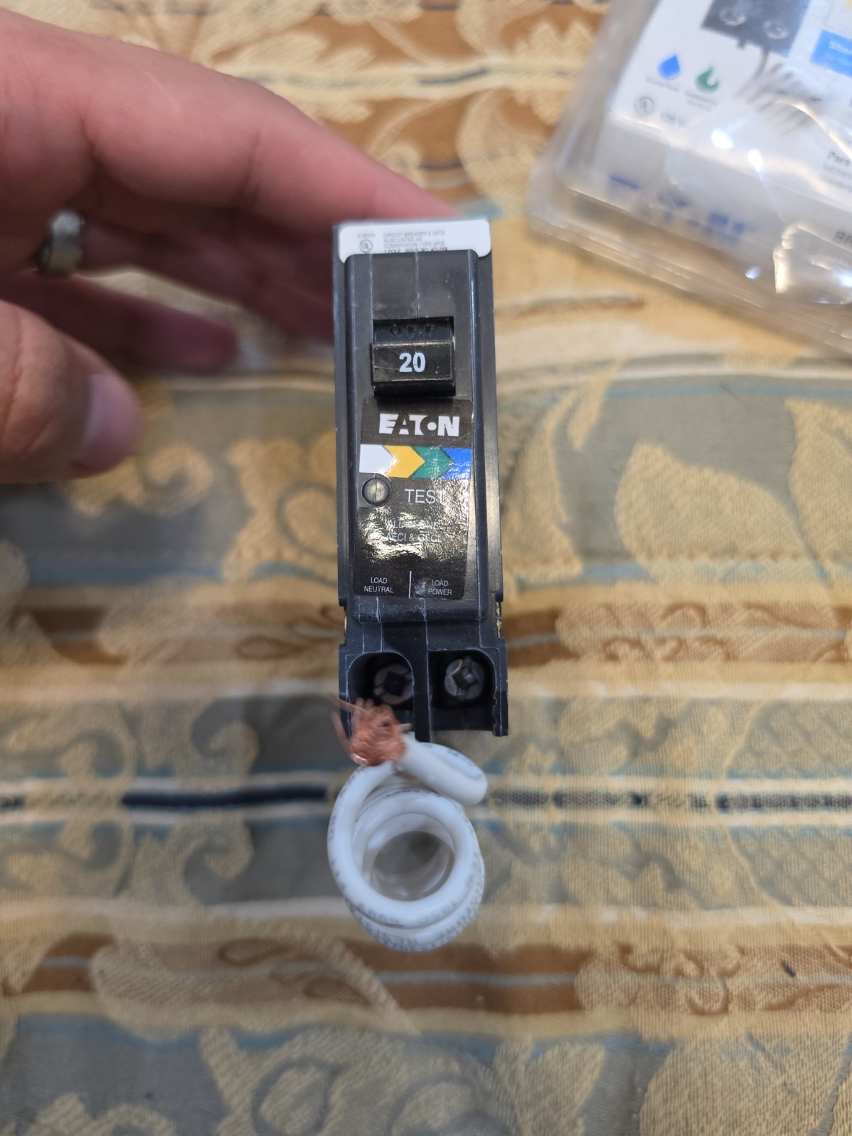 Eaton BR 20A 120V Fault Circuit Breaker BRN120A1CS