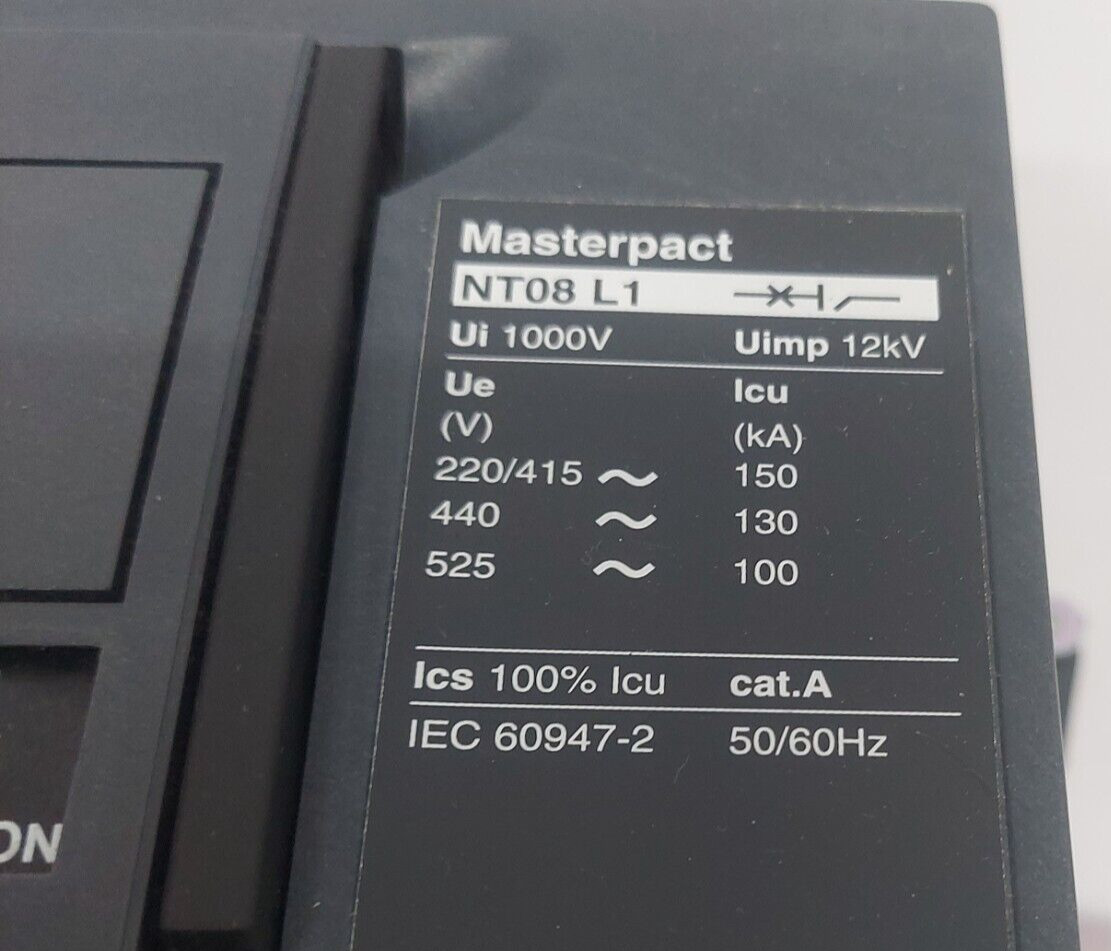 NEW SCHNEIDER MICROLOGIC 5.0 MASTERPACT NT08L1 13PEF5.0E Ui1000V TAIWAN