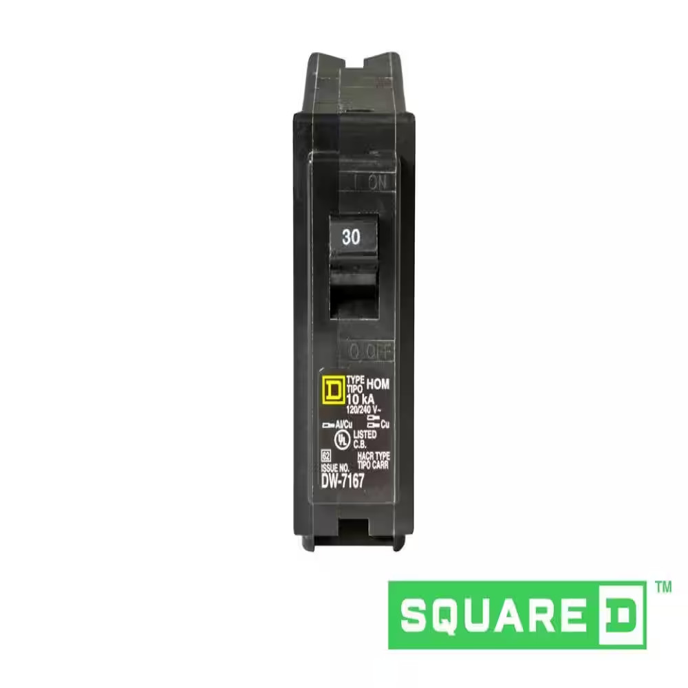 30 Amp Single Pole Circuit Breaker Residential Phase Commercial Electrical Panel