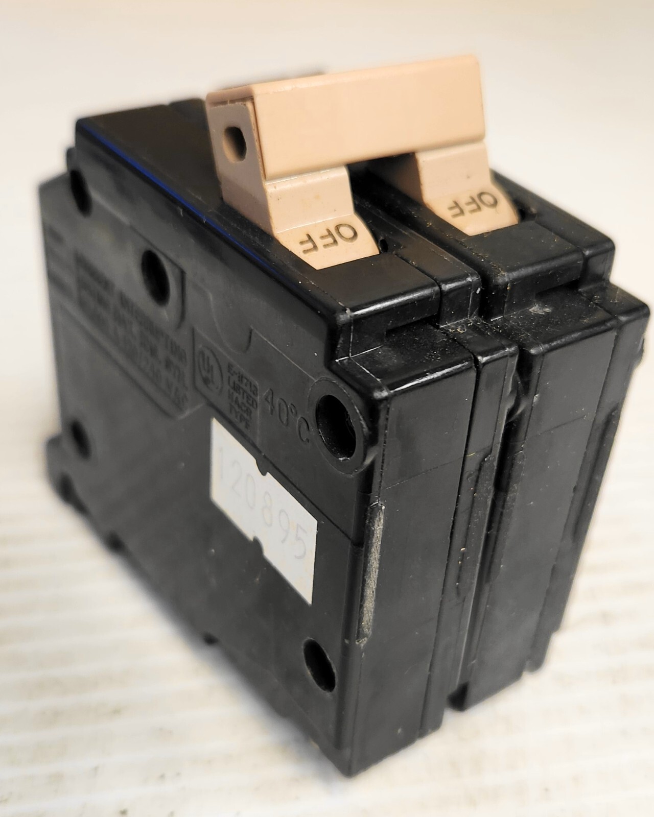 Cutler-Hammer CH250 Circuit Breaker 50A 2P 120/240 VAC HACR AL-CU