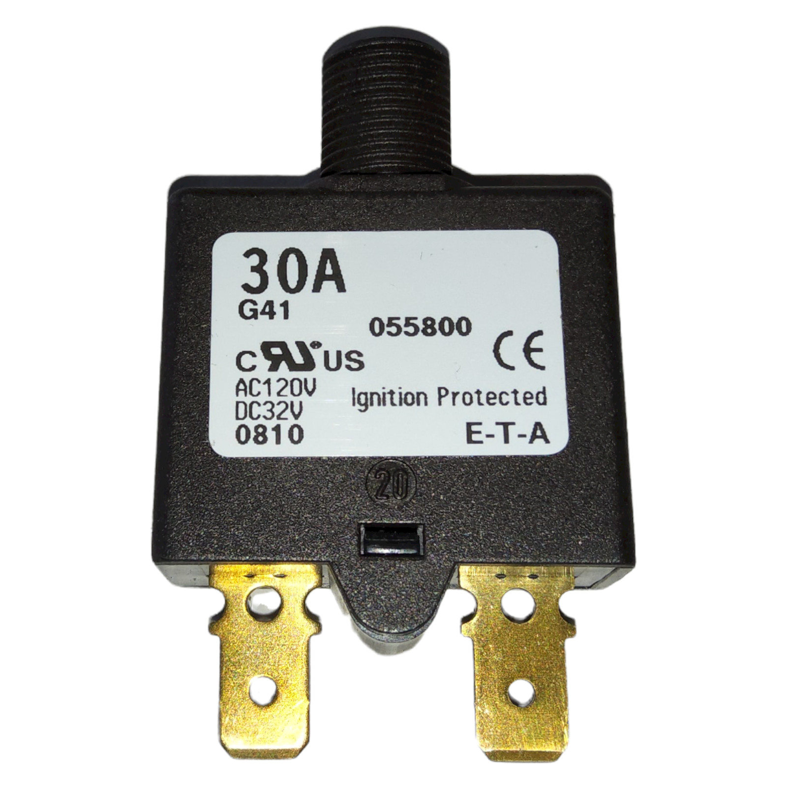ETA 1658-G41-00-P10-30A Thermal Circuit Breaker, 1658 Series, 30 A, 1 Pole NEW
