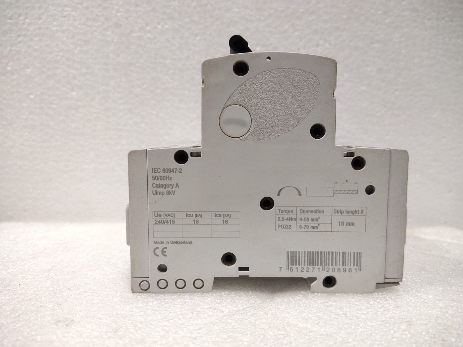 ABB S804B-C125/2CCS814001R0844 4 POLE CIRCUIT BREAKER MADE IN SWITZERLAND