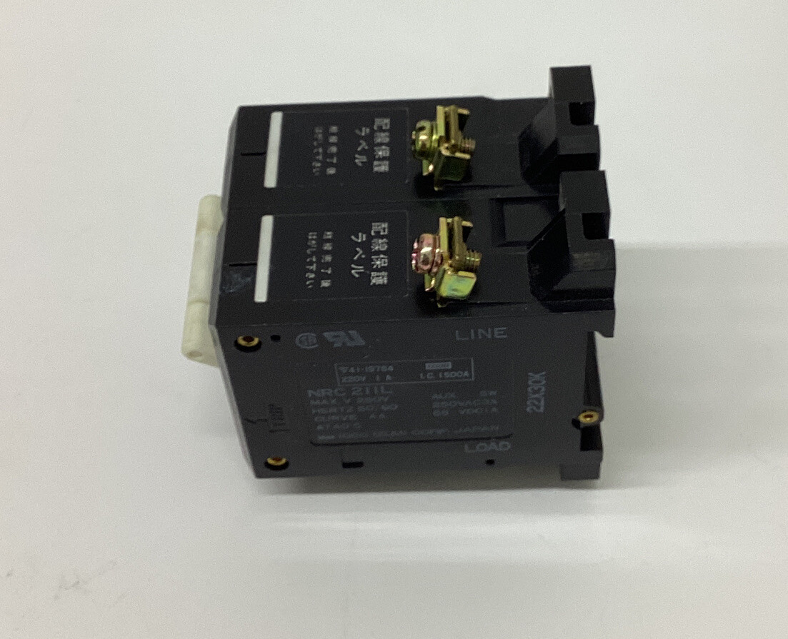 Idec NRC211L-1A 1 Amp 2-Pole Circuit Breaker
