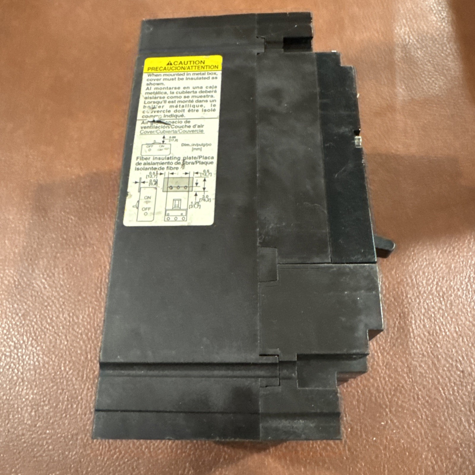Square D PowerPact H 600VAC/250VDC 30A 3 Pole HDL36030 Circuit Breaker 3P 30 Amp