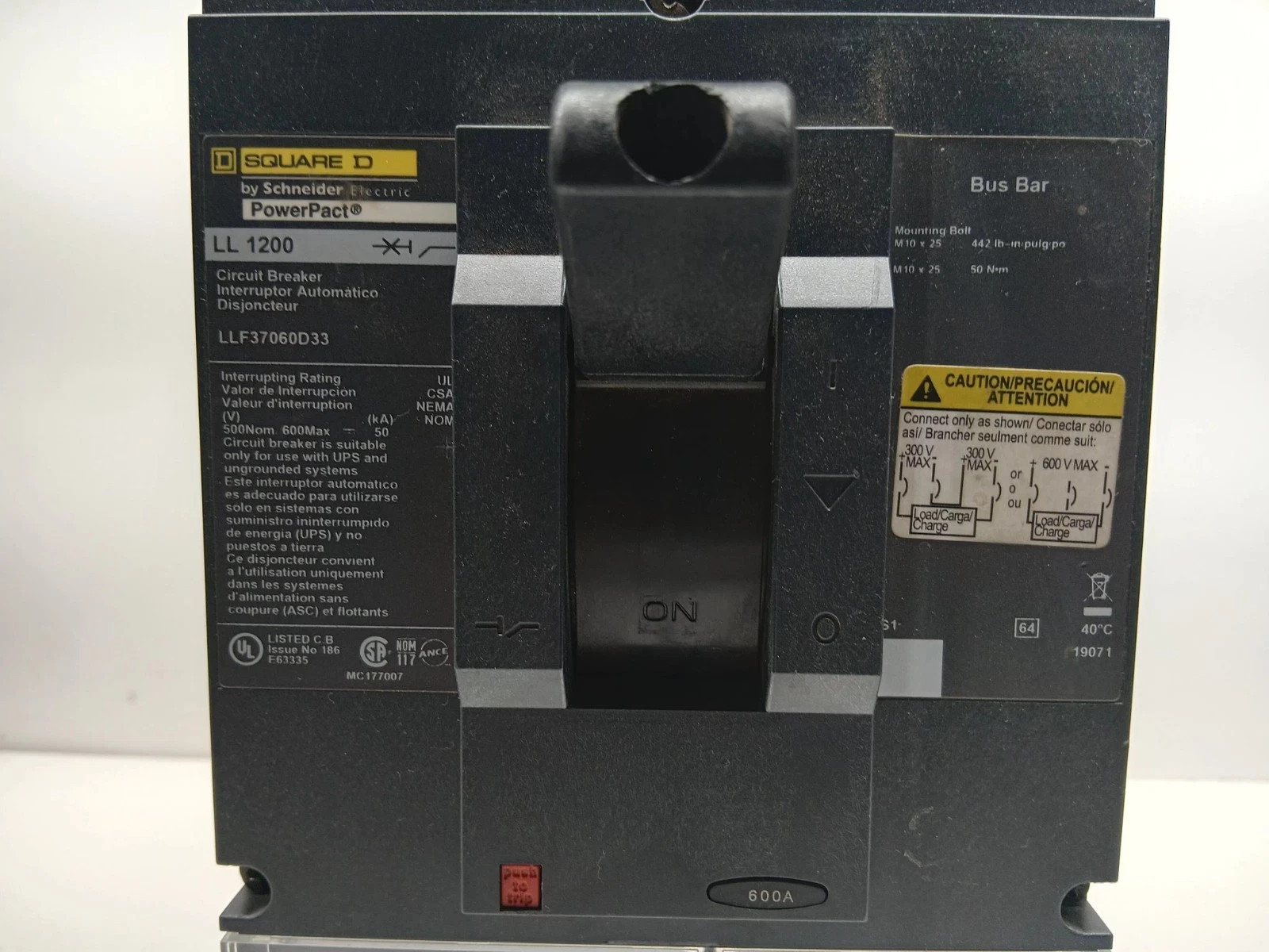 SQUARE D LL 1200 LL37060D33