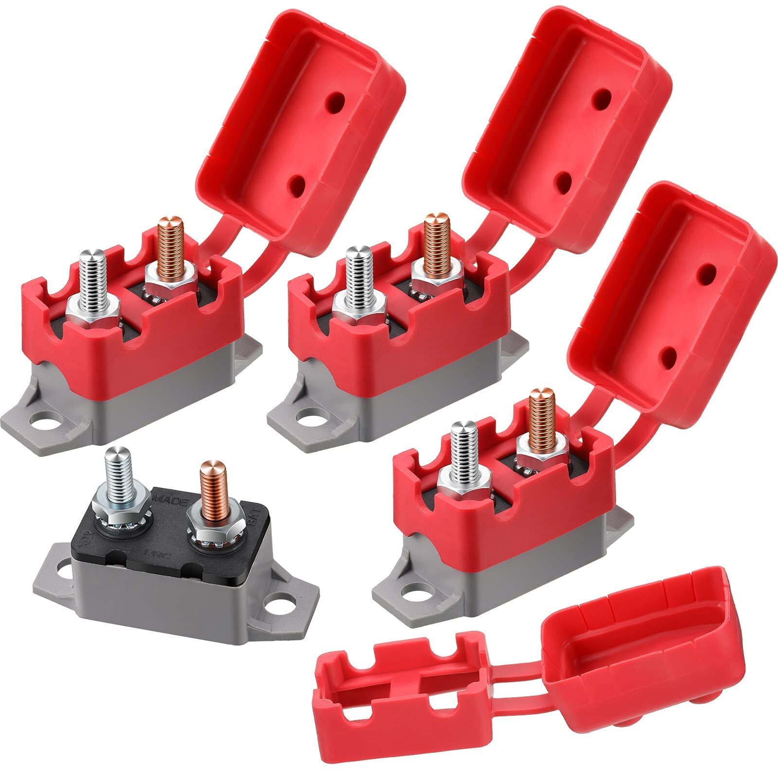 4 Pieces DC 12V – 24V Automatic Reset Circuit Breaker Circuit Breaker with Co…