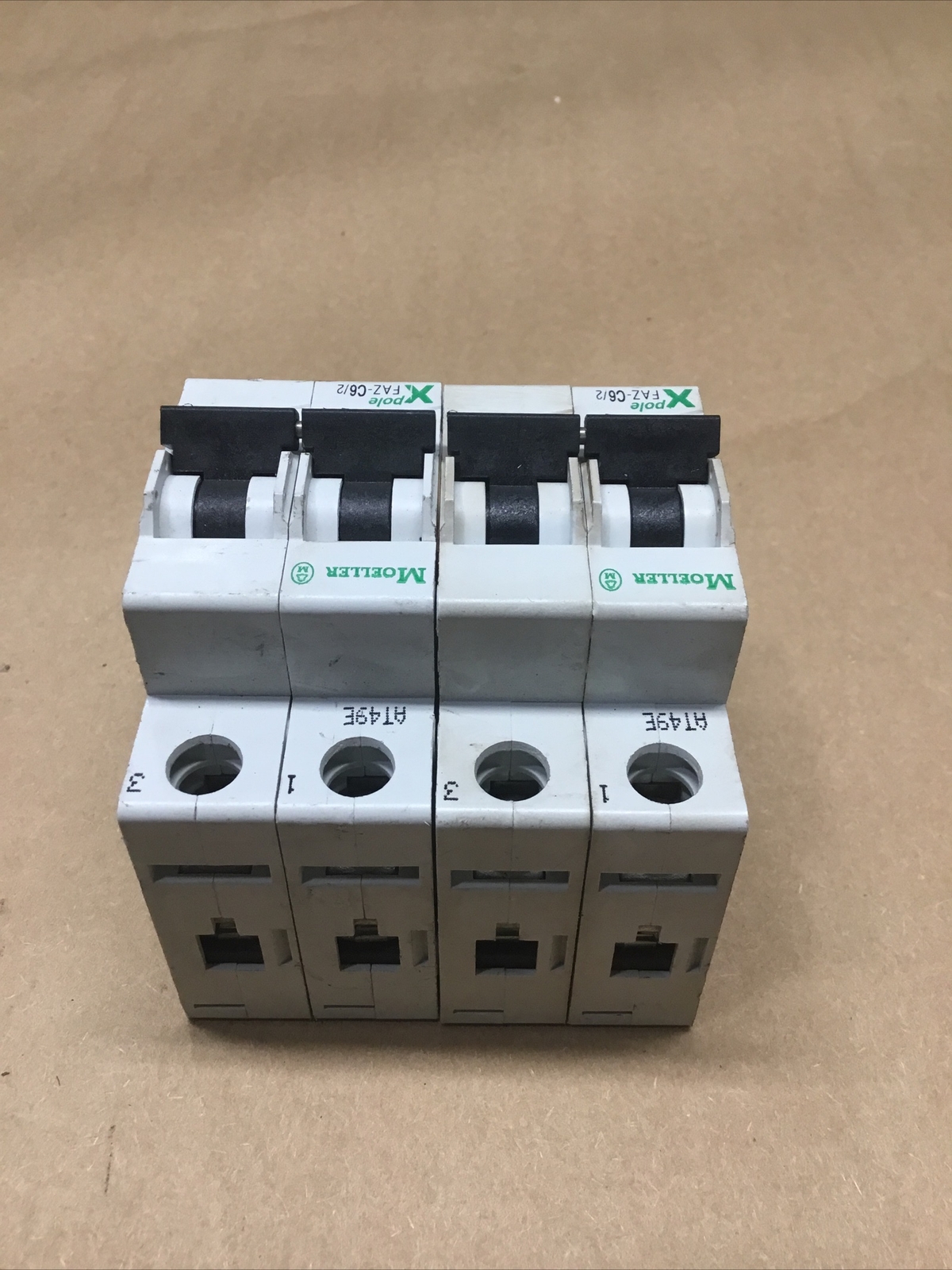 Moeller FAZ-C6/2 Circuit Breaker 2 Pole 6A #723K137 Lot Of 2