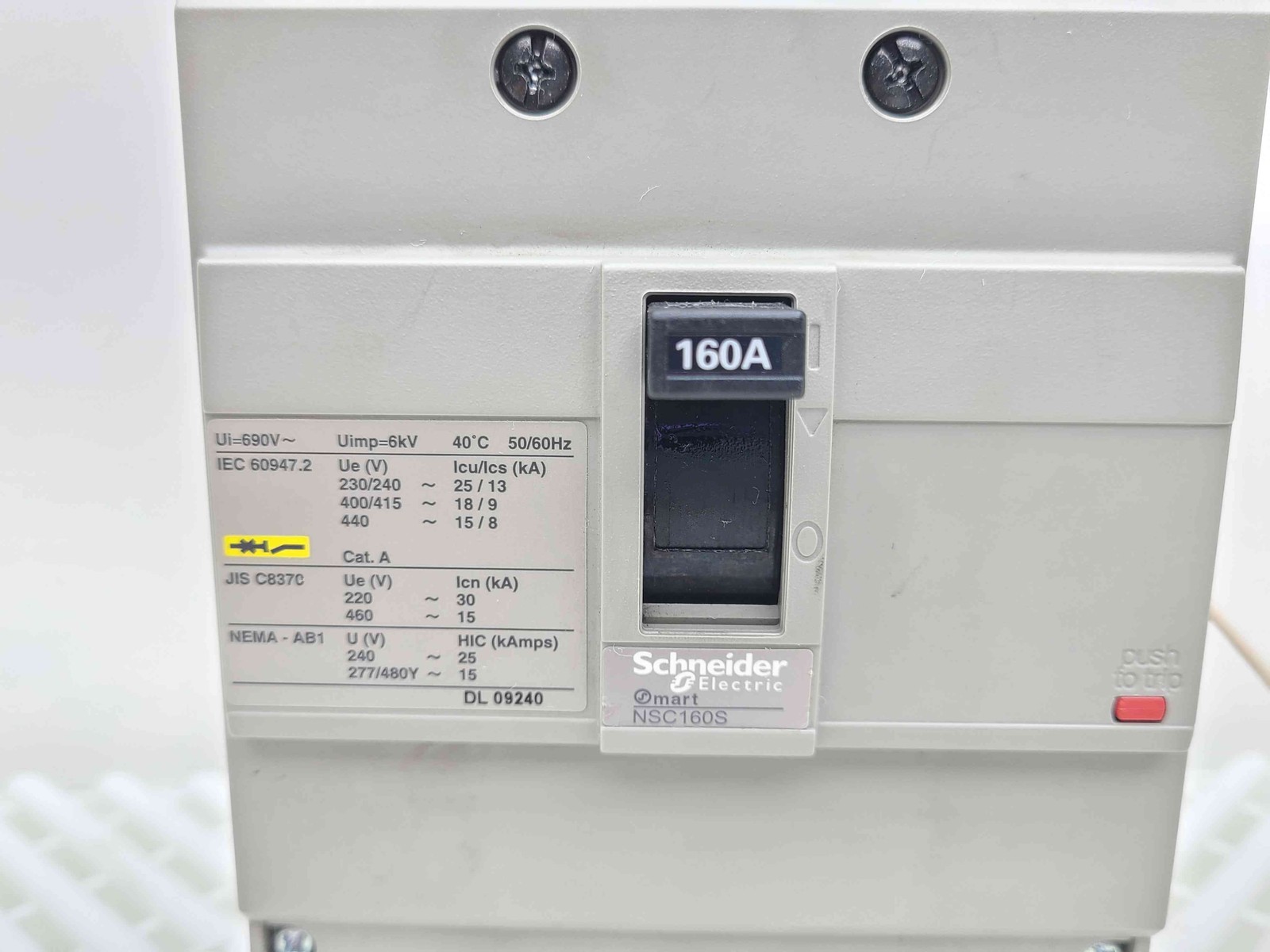 Schneider Electric Smart NSC160S Circuit Breaker 690VAC 160A