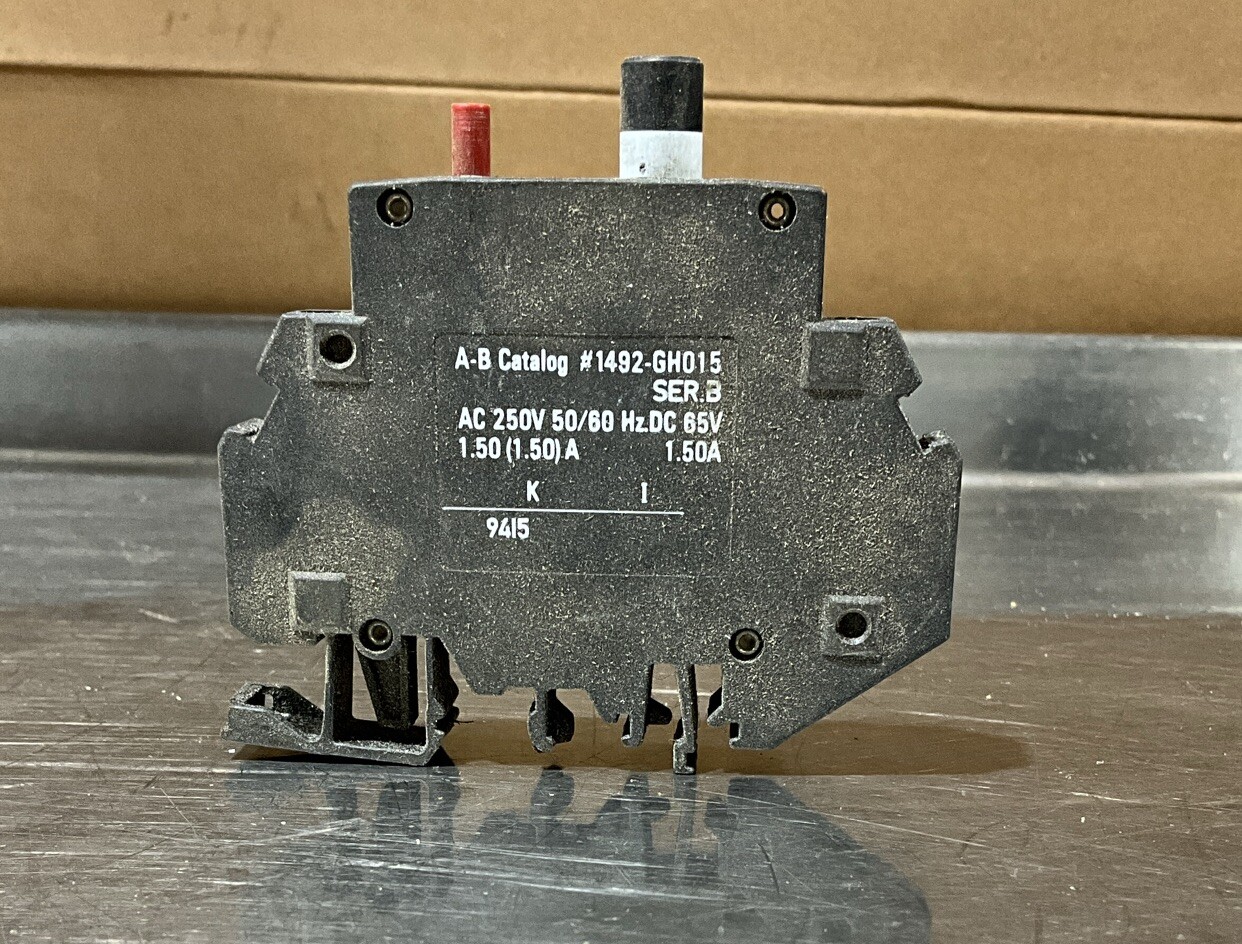ALLEN-BRADLEY BUL 1492 GH 1492-GH015 SER B MINIATURE CIRCUIT BREAKER