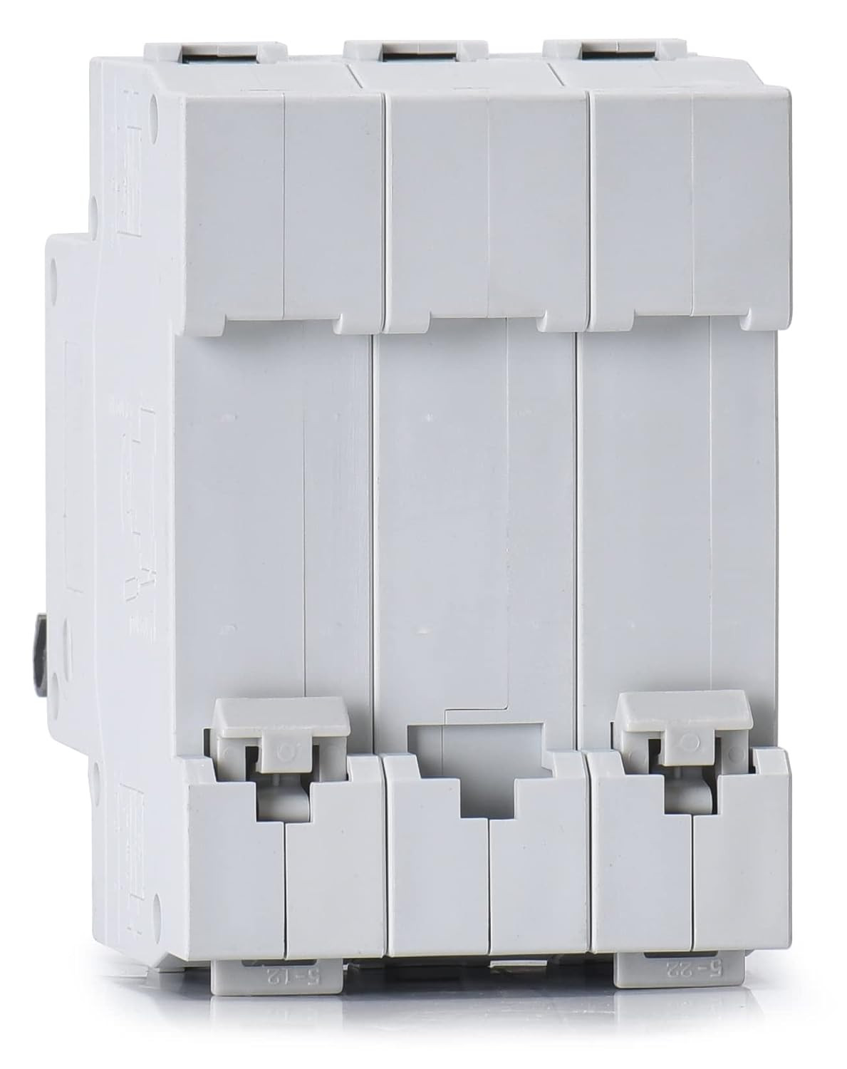 3 Pole DIN Rail Mount Circuit Breaker, 40 Amp 480V AC Miniature Circuit Breaker,