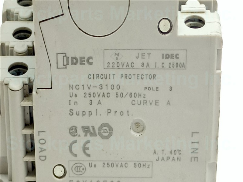 Idec NC1V-3100 NC1V3100 Circuit Protector 3A 3Pole 30 Days Warranty Fast Ship