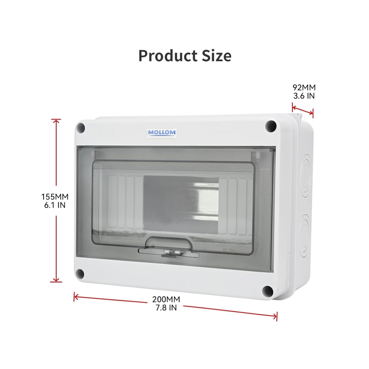 Compact 8 Way Circuit Breaker Box for Indoor/Outdoor