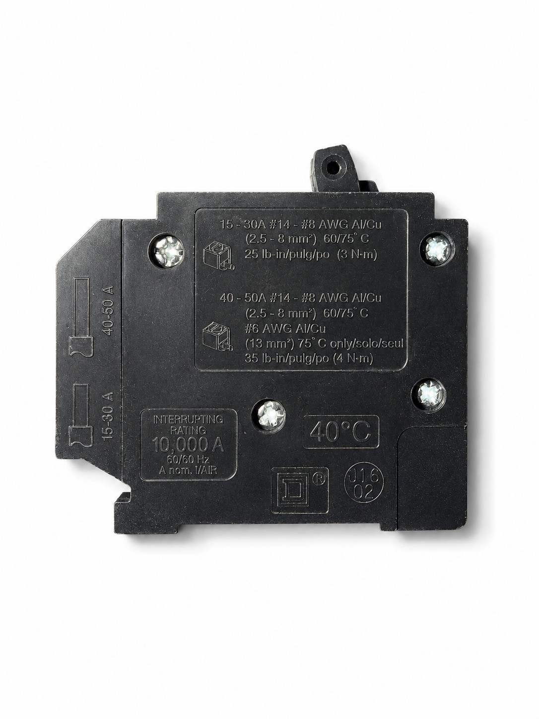 Square D HOMT1520 Tandem Circuit Breaker 15/20 Amp Homeline 120/240V