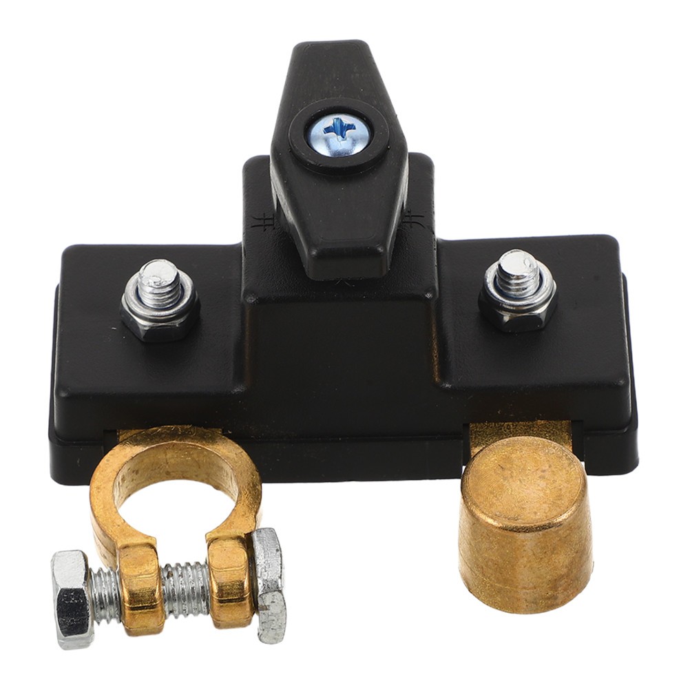 Compact Car Battery Disconnect Switch Copper Plastic Weather Resistant Terminal