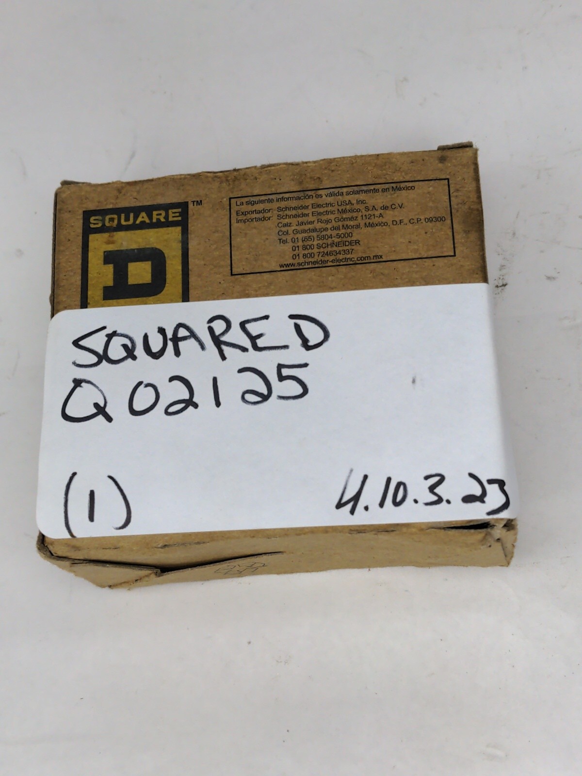 Square D QO2125 125 Amp Circuit Breaker