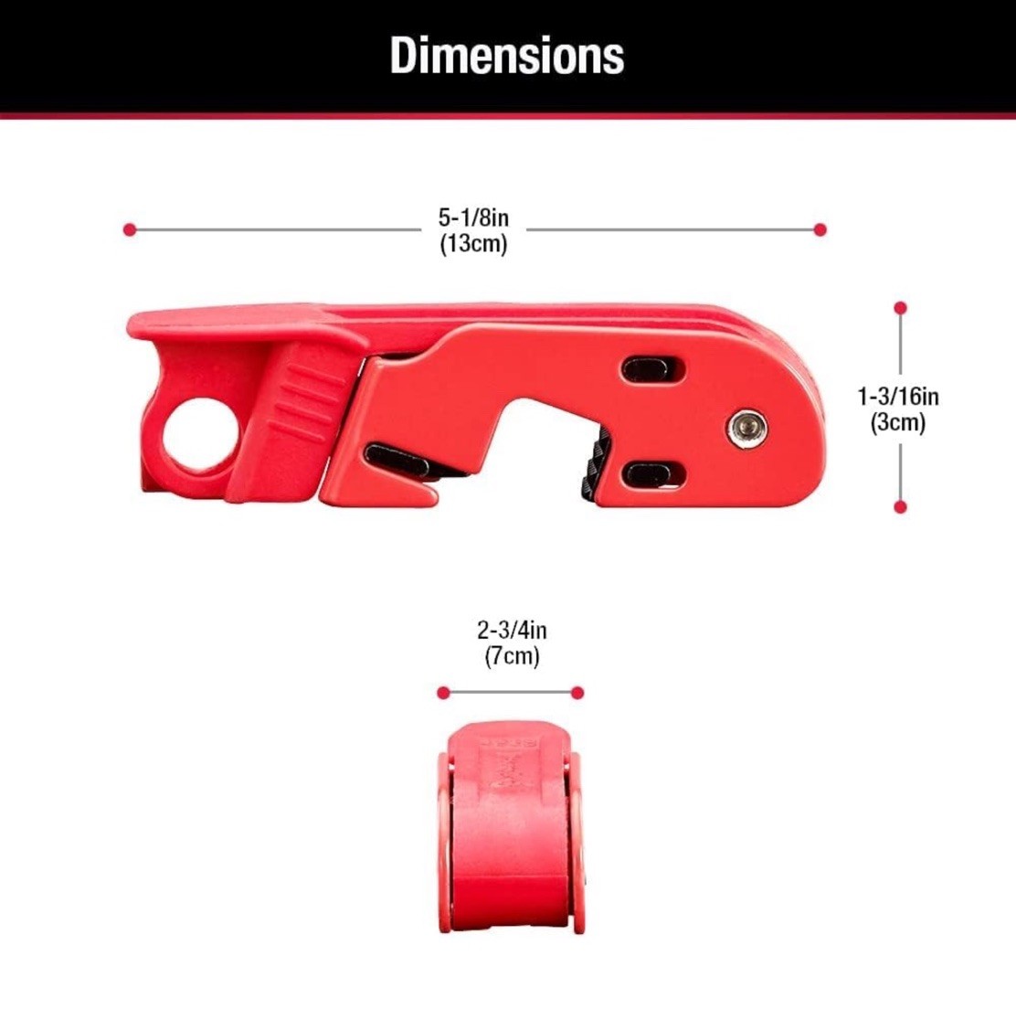 Master Lock 493B Grip Tight Circuit Breaker Lockout Standard Toggle