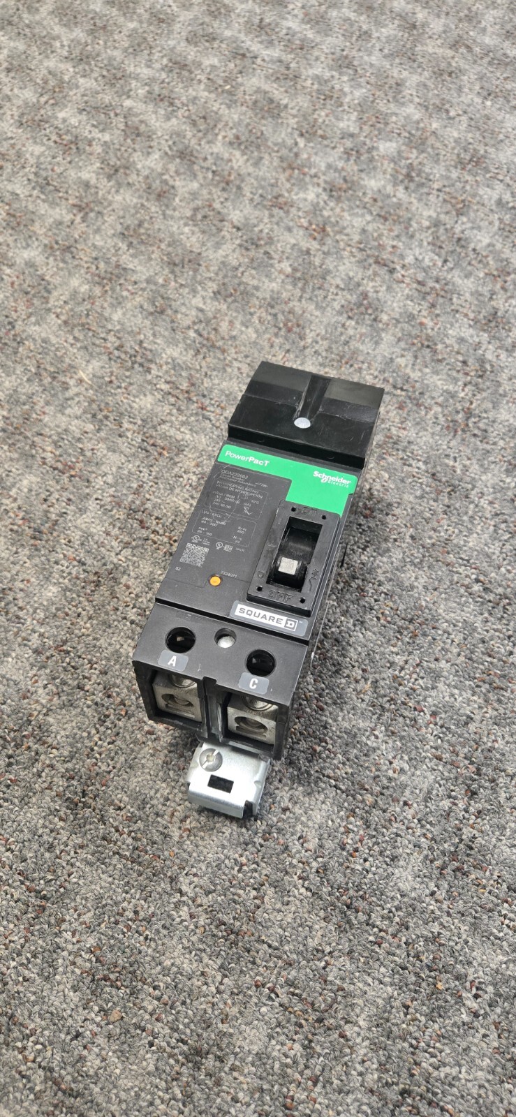 Square D PowerPact 200A 240VAC 2-Pole Circuit Breaker (QDA222002)