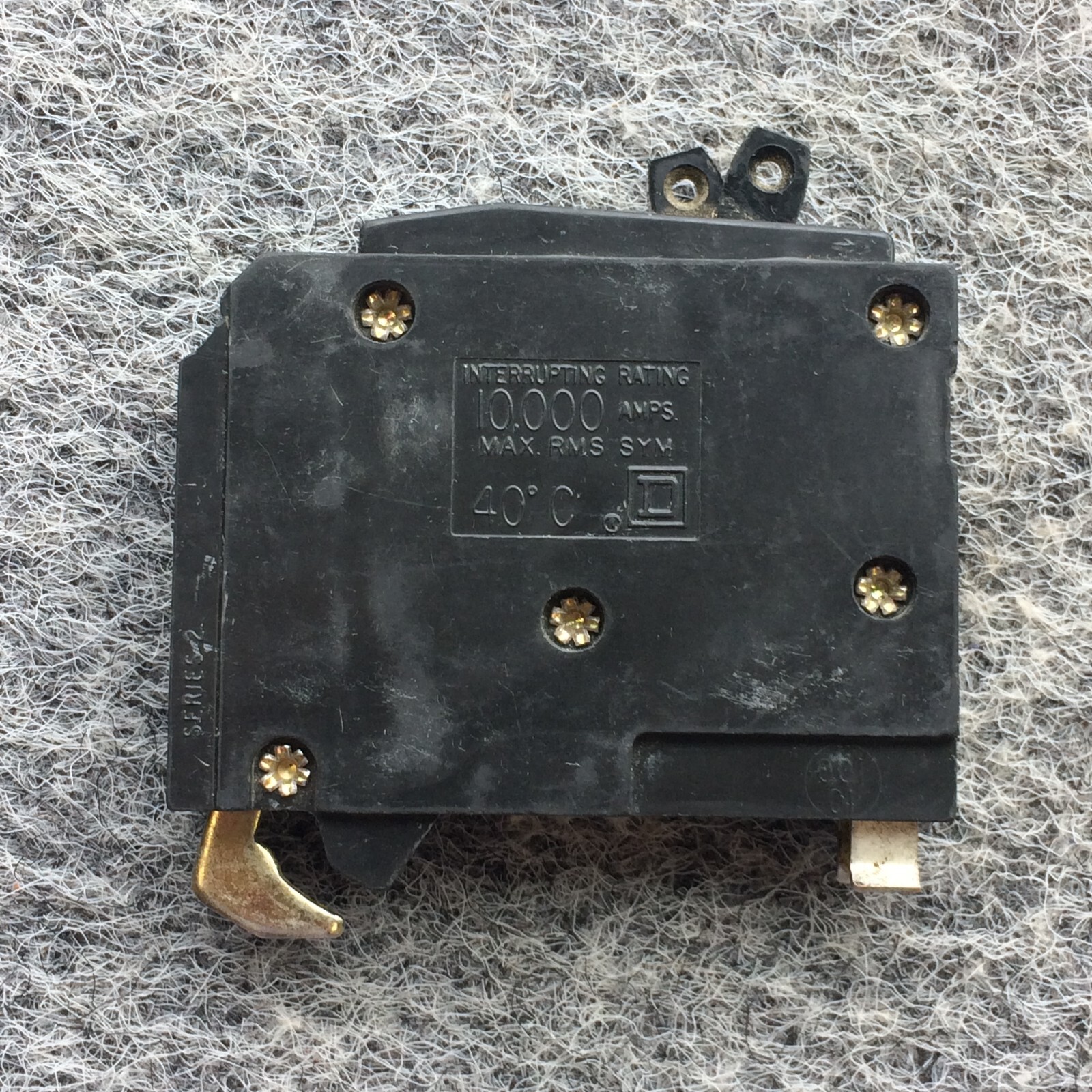 Square D QOT1515 QO1515 Tandem Twin 15-Amp Circuit Breaker With Hook Warranty