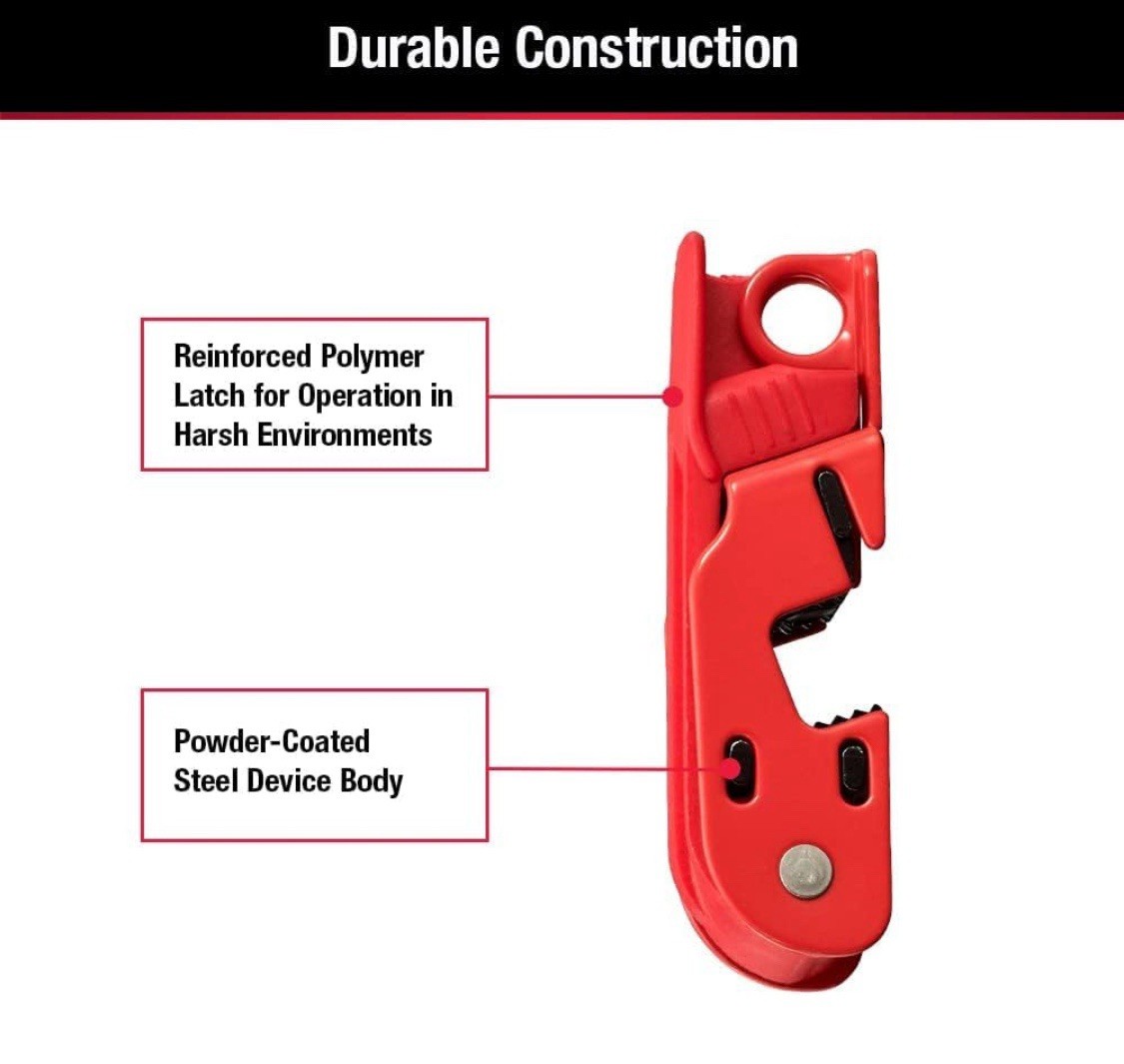 (2) MASTER LOCK 493B Grip Tight Circuit Breaker Lockout Tagout Standard Toggle