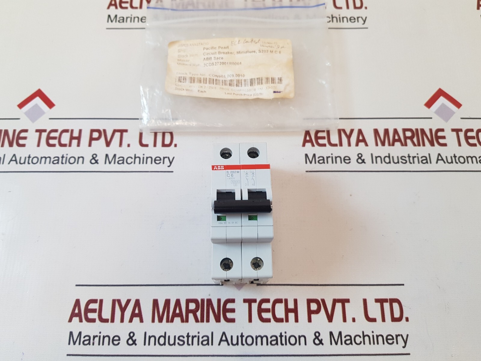 ABB S 202M C6 Miniature Circuit Breaker 6A 50/60Hz GB14048.2