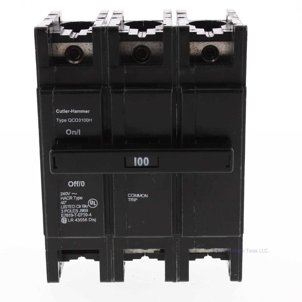 Cutler Hammer QCD3100H Thermal Magnetic Miniature Circuit Breaker 100A 240V 3P