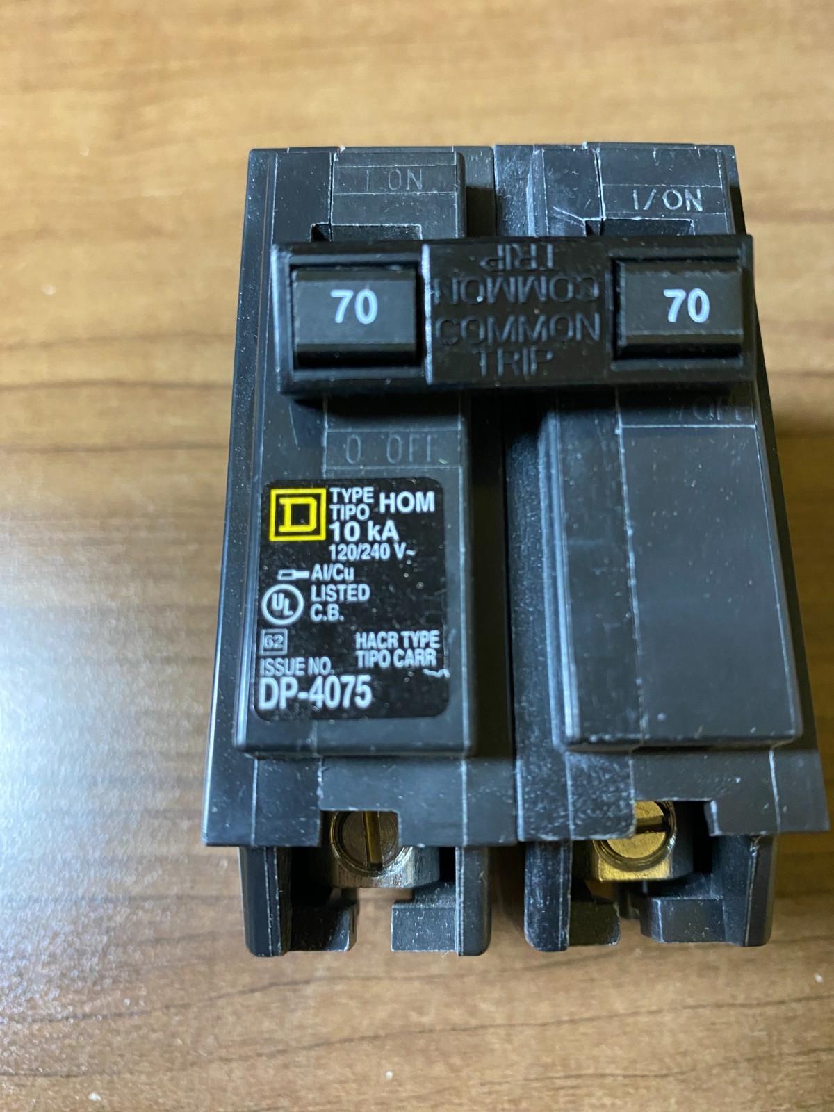 Square D by Schneider Electric HOM270CP Black Mini Circuit Breaker