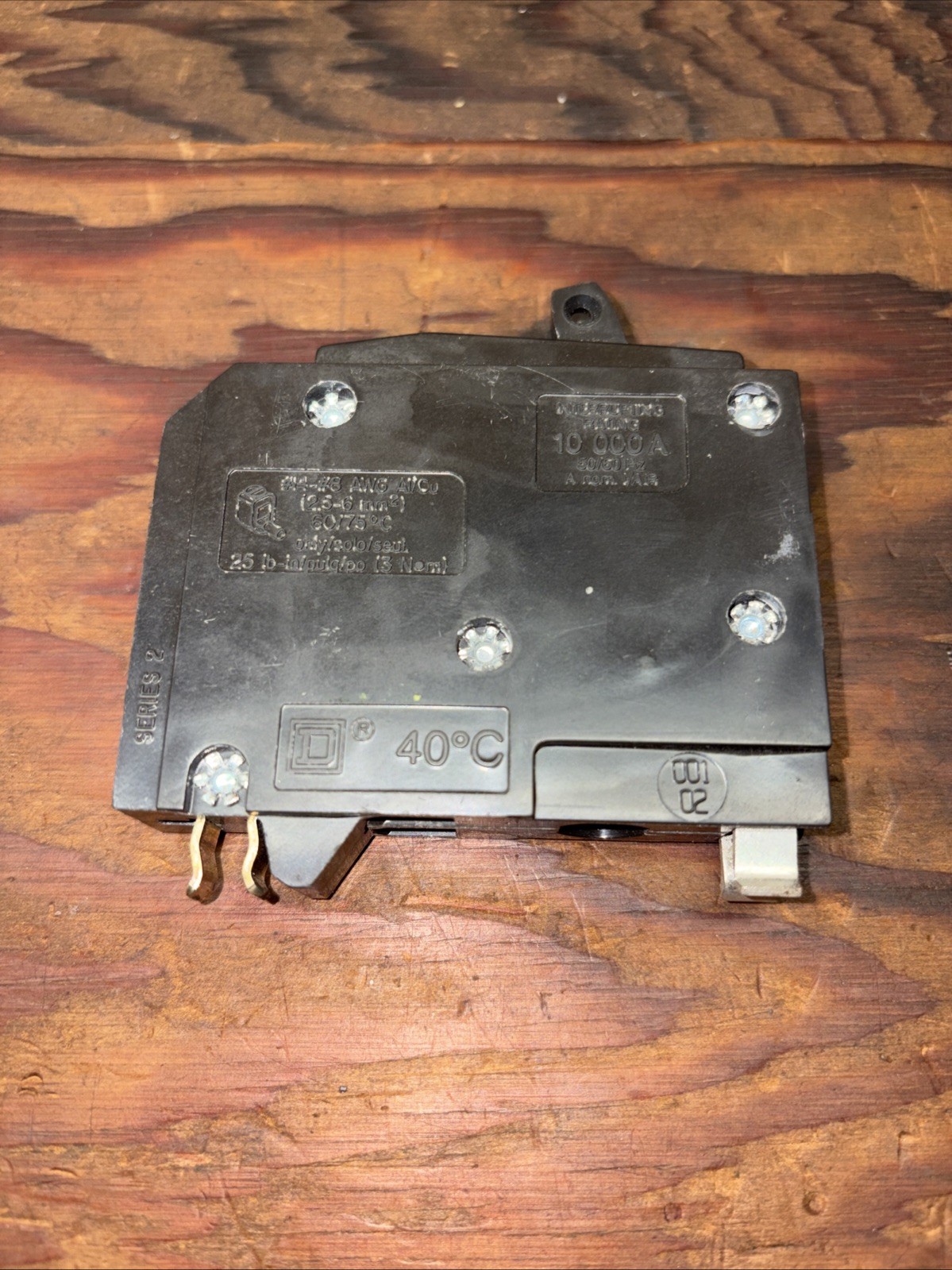 Square D QOT2020 Tandem Circuit Breaker No Hook