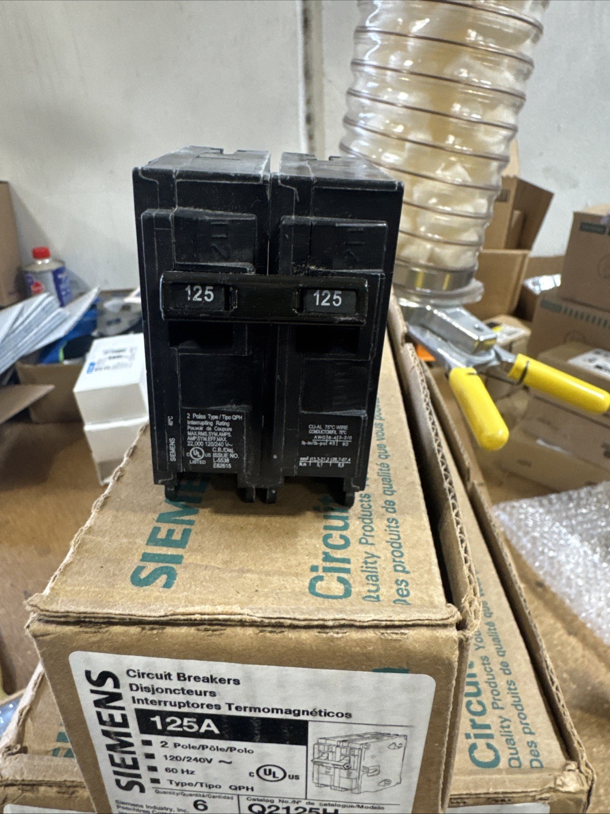 Q2125H Siemens Circuit Breaker 2 Pole 125 Amp 120/240V 22KA NEW
