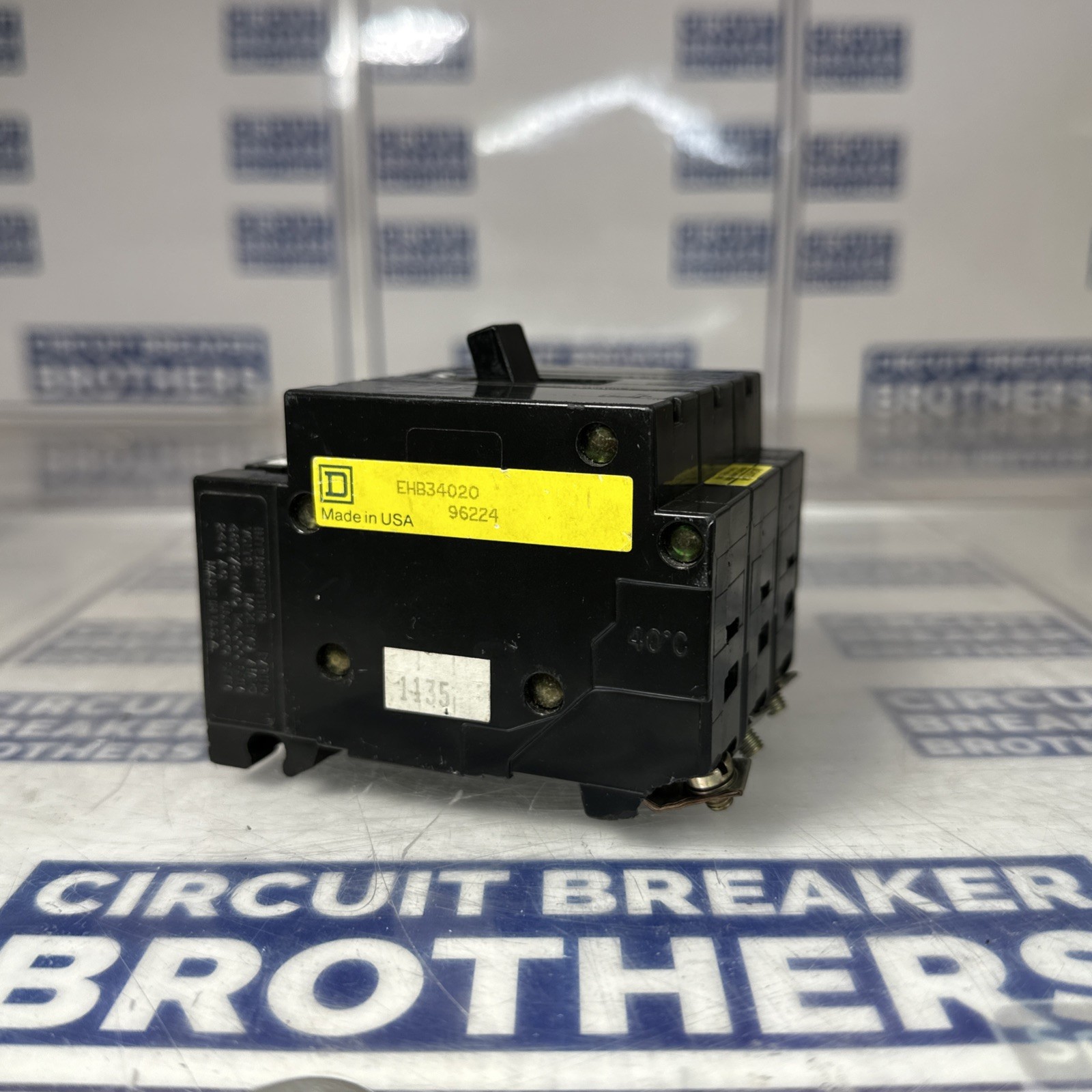 Square D EHB34020 20 Amp 480/277V 3 Pole Circuit Breaker Ship Same Day (Chipped)