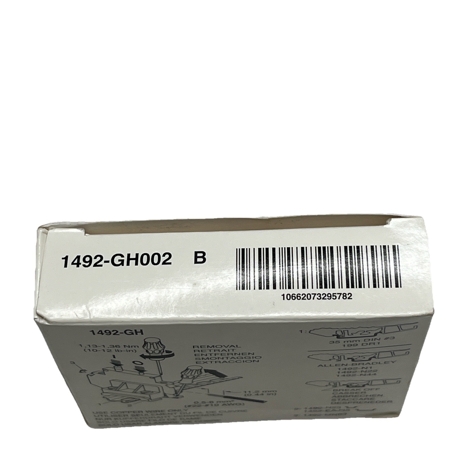 ALLEN BRADLEY 1492-GH002 SINGLE POLE 0.20 AMP CIRCUIT BREAKER 250V AC / 65 VDC