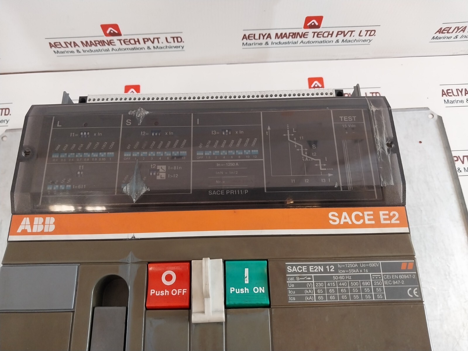 ABB SACE E2N 12 Low Voltage Air Circuit Breaker 1250A 55kA X 1s 690V