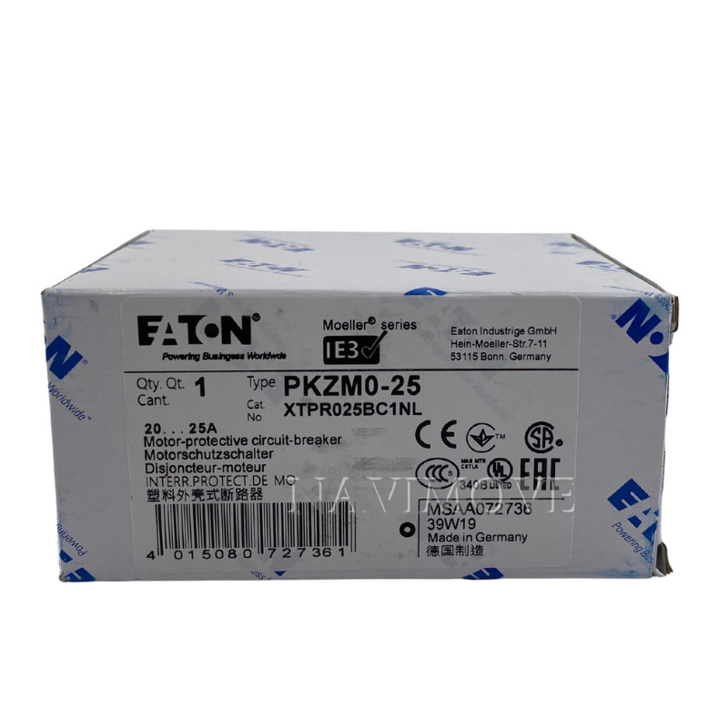 New Eaton Moeller PKZM0-25 Motor Protector Circuit Breaker XTPR025BC1NL USA